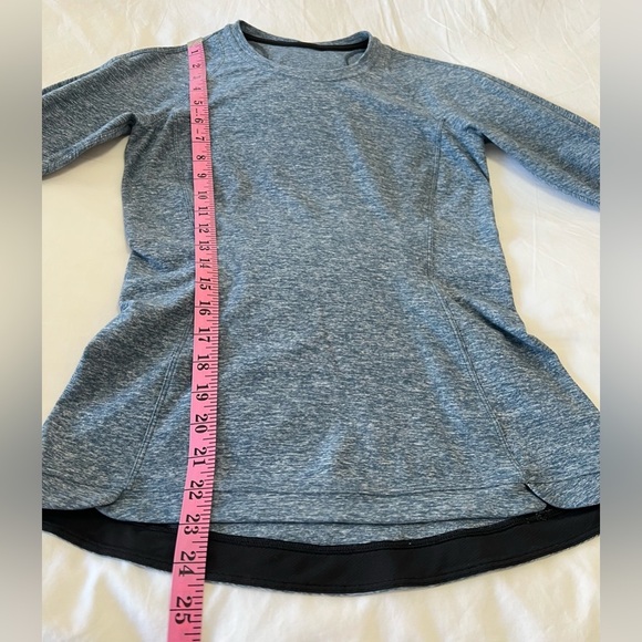 Lululemon | Women’s SZ 6 | Runderful Long Sleeve Top | Heathered Blue Run Pocket - Picture 2 of 9